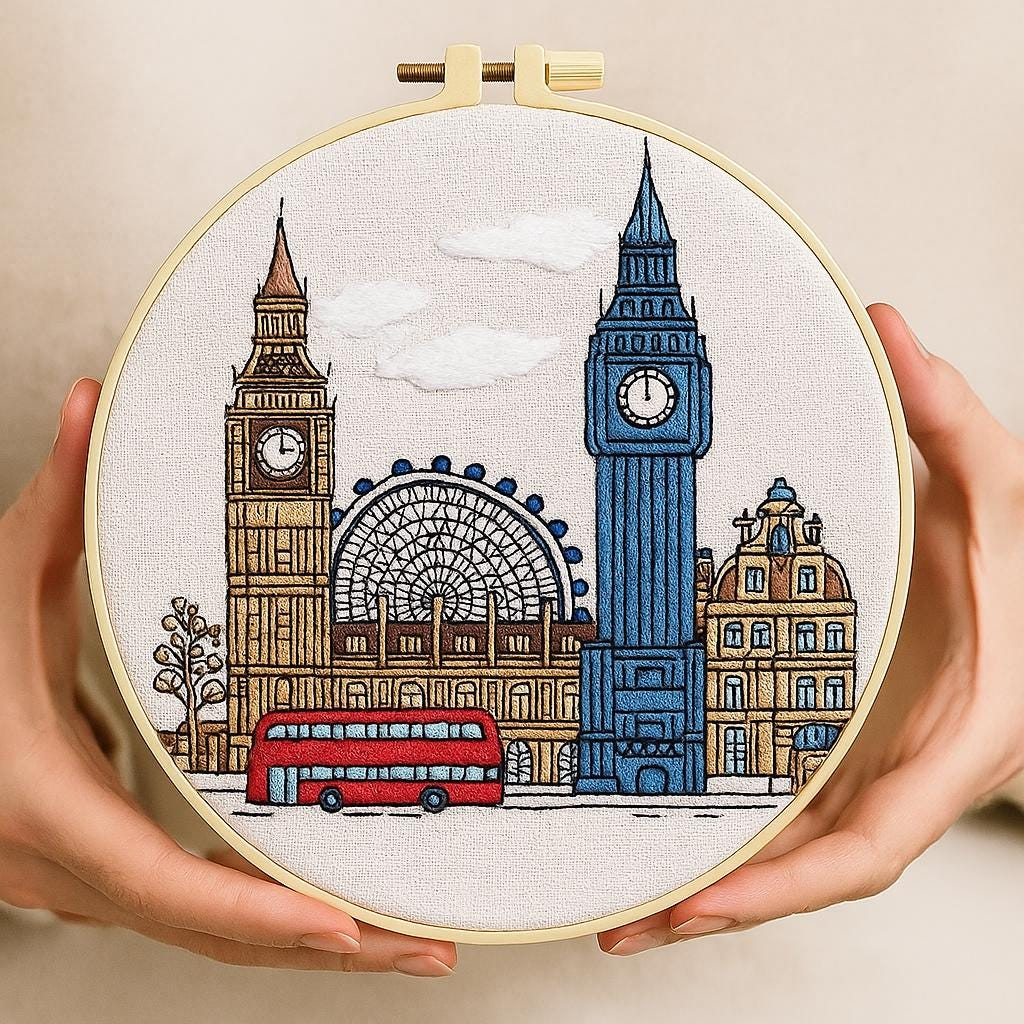 DIY London Landmark Hand Embroidery Kit